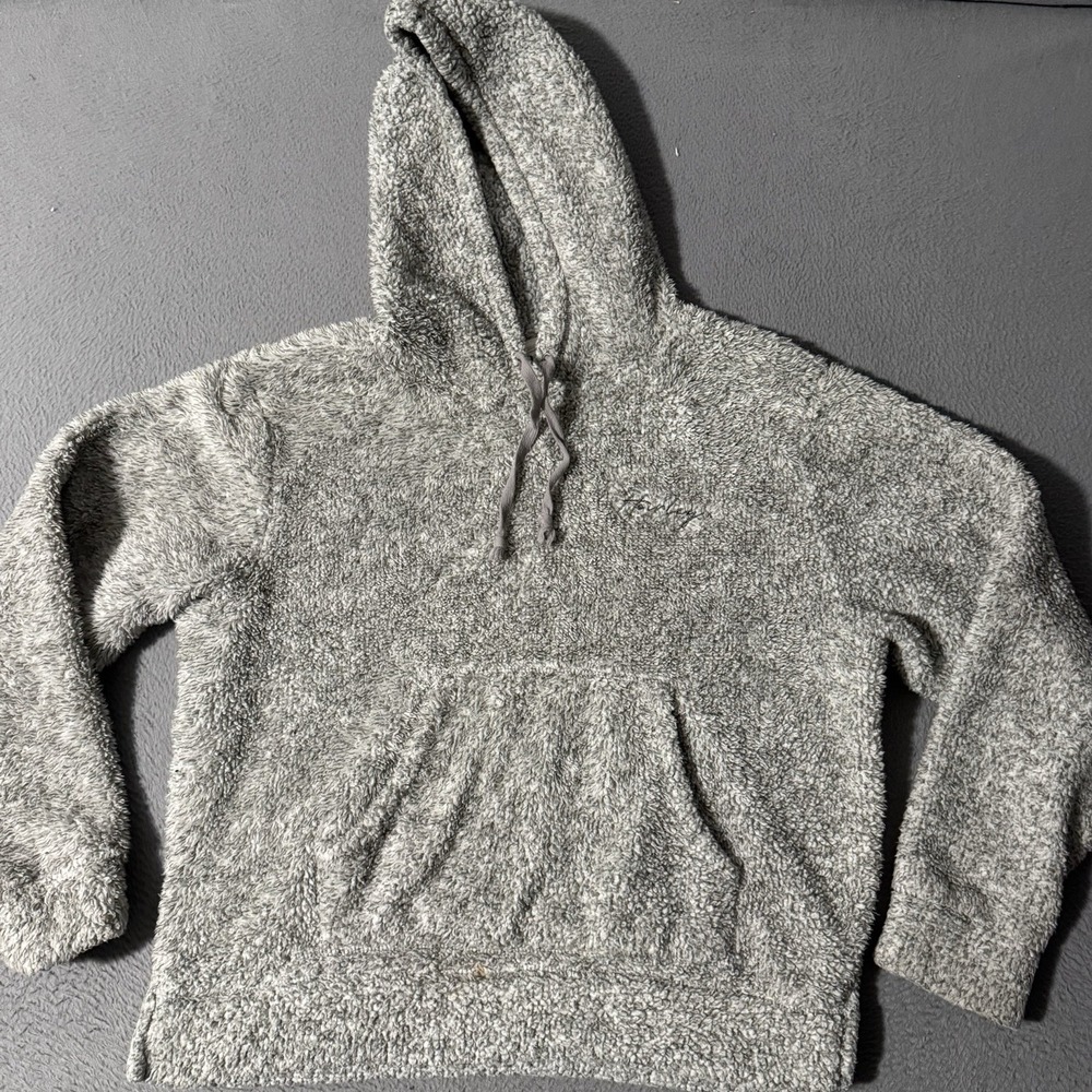 Hurley Women's Size Small Sherpa Hooded Gray Kangaroo pocket Outdoors Skiing